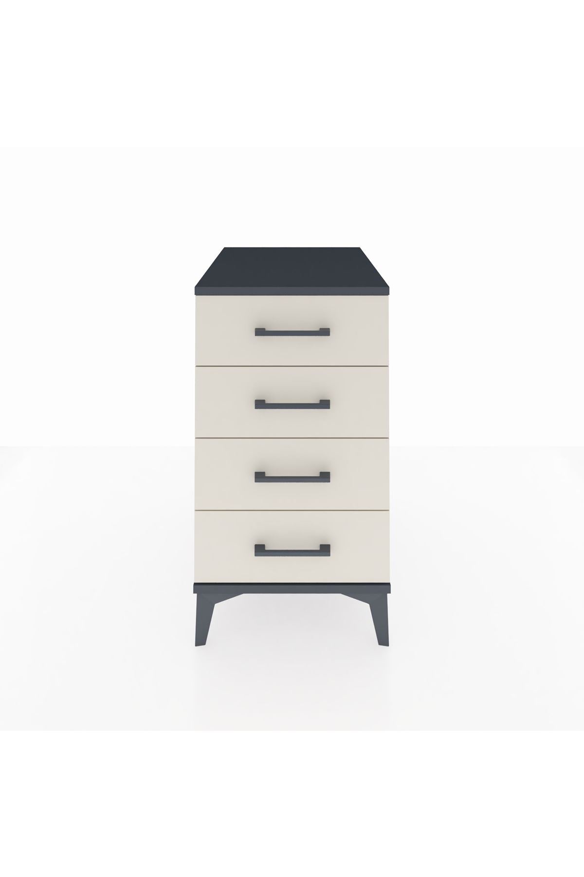 Kronos Komodin 4 Çekmeceli 44x59x80 Antrasit-Aytaşı