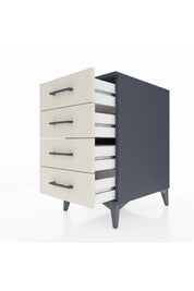 Kronos Komodin 4 Çekmeceli 44x59x80 Antrasit-Aytaşı