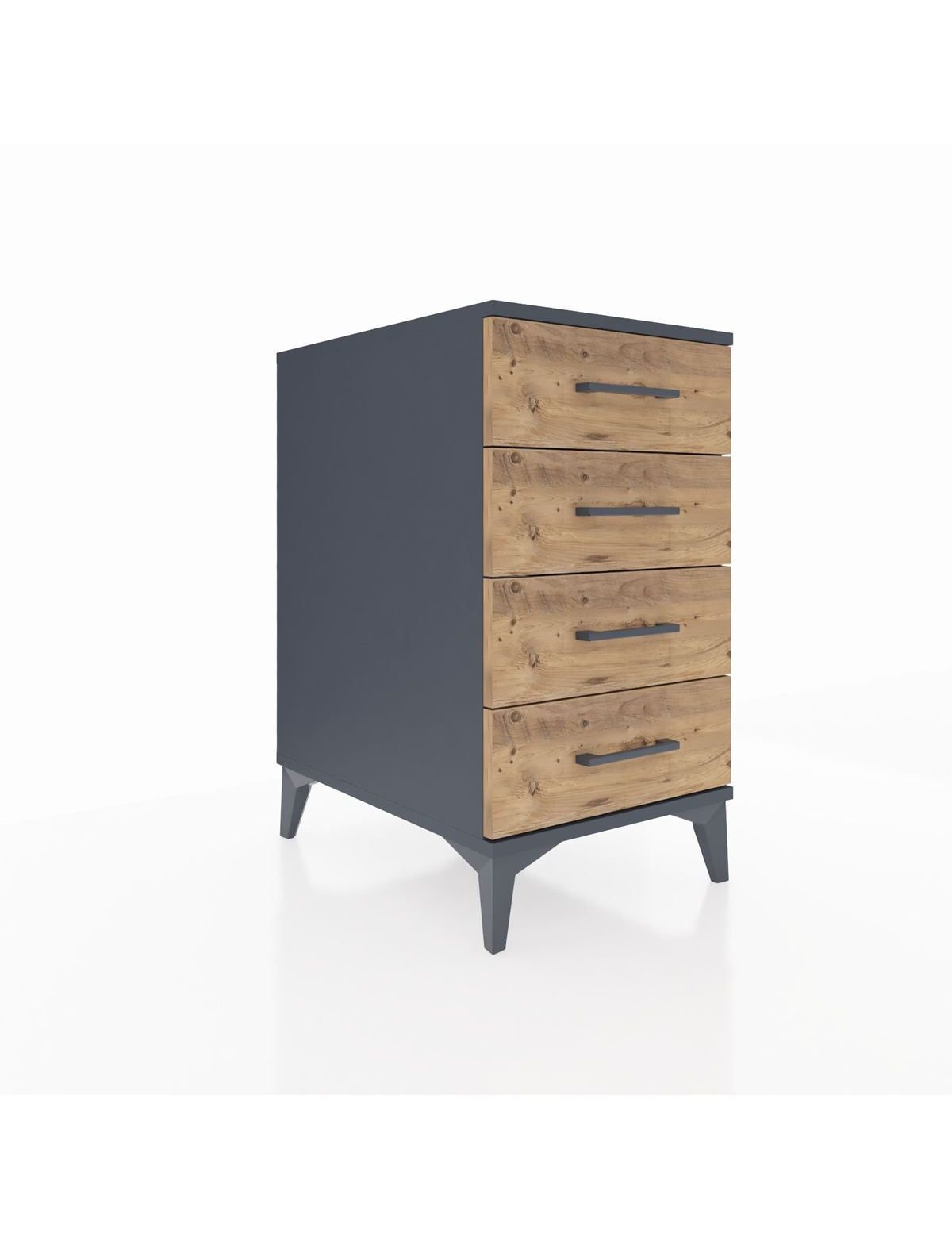 Kronos Komodin 4 Çekmeceli 44x59x80 Antrasit-Çam