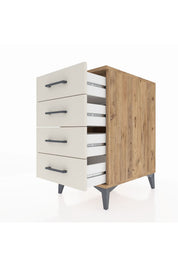 Kronos Komodin 4 Çekmeceli 44x59x80 Çam-Aytaşı