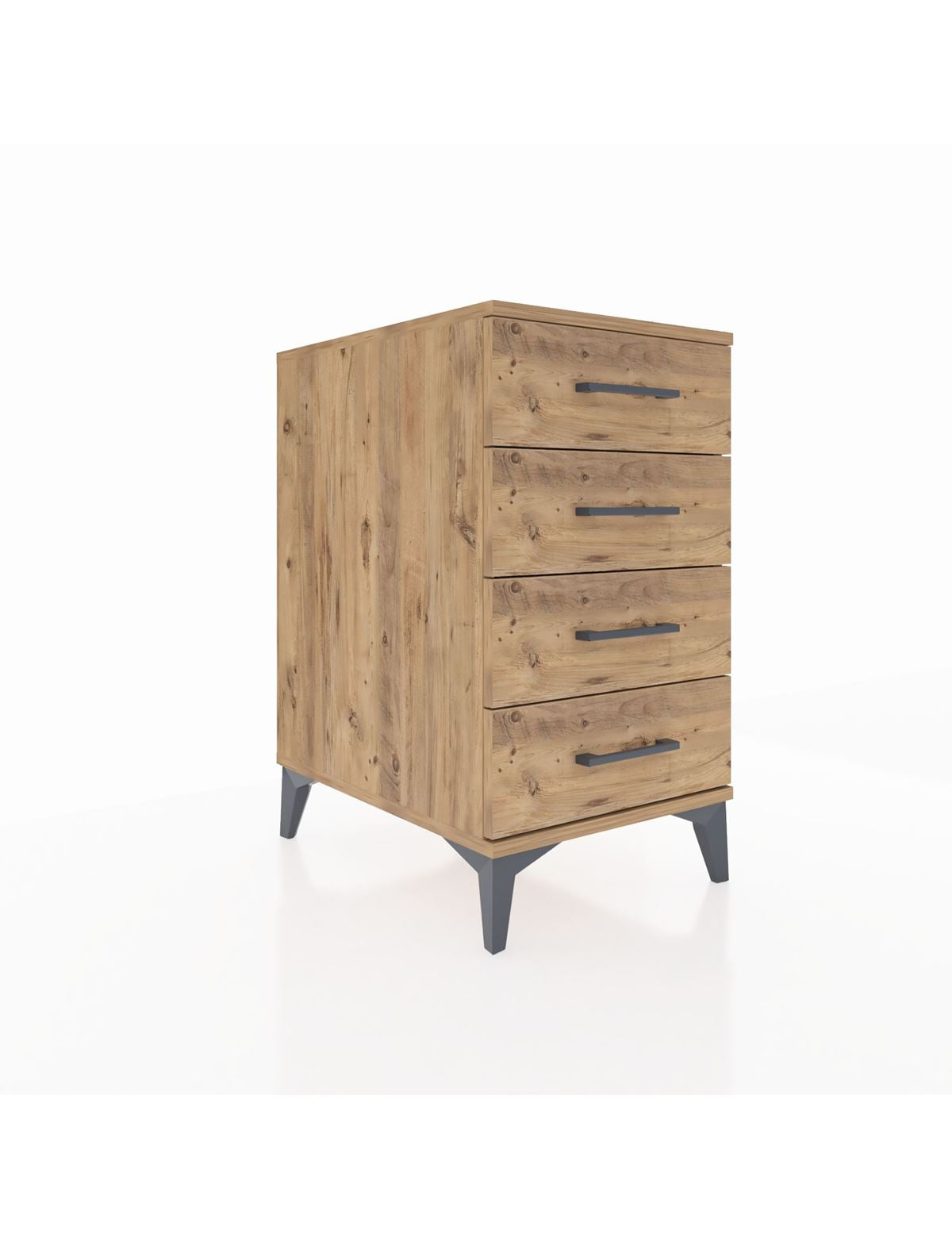 Kronos Komodin 4 Çekmeceli 44x59x80 Çam-Çam