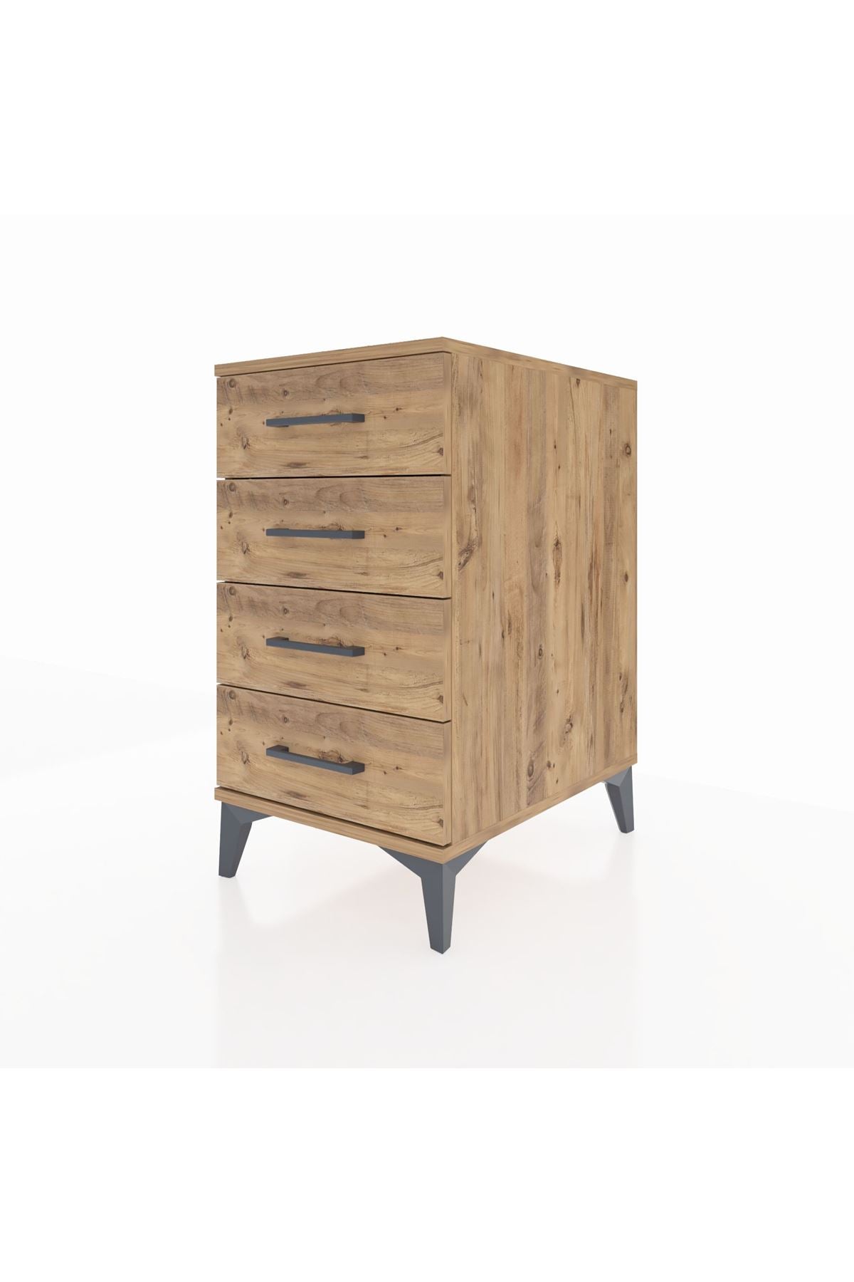 Kronos Komodin 4 Çekmeceli 44x59x80 Çam-Çam