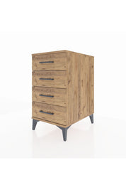 Kronos Komodin 4 Çekmeceli 44x59x80 Çam-Çam
