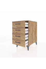 Kronos Komodin 4 Çekmeceli 44x59x80 Çam-Çam