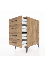Kronos Komodin 4 Çekmeceli 44x59x80 Çam-Çam