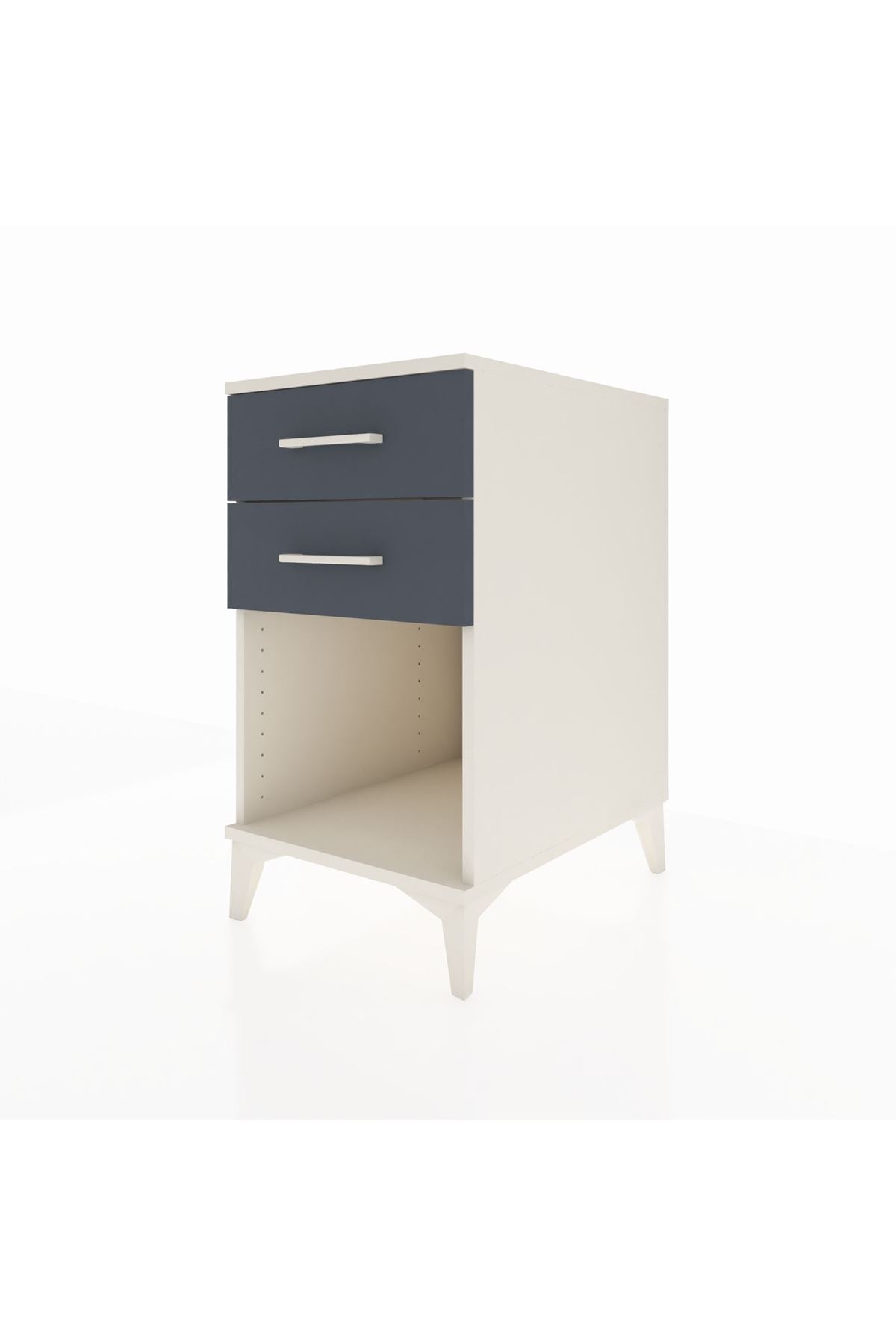 Kronos Komodin 2 Çekmeceli 44x59x80 Aytaşı-Antrasit