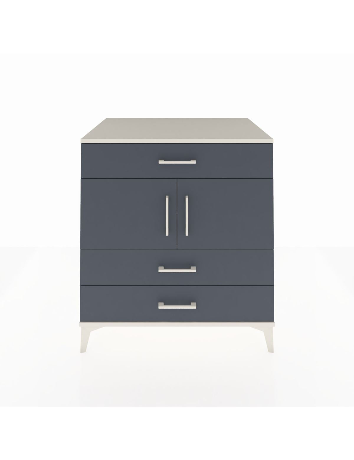 Kronos Şifonyer 2 Raflı 3 Çekmeceli 2 Kapaklı 88x59x96 Aytaşı-Antrasit