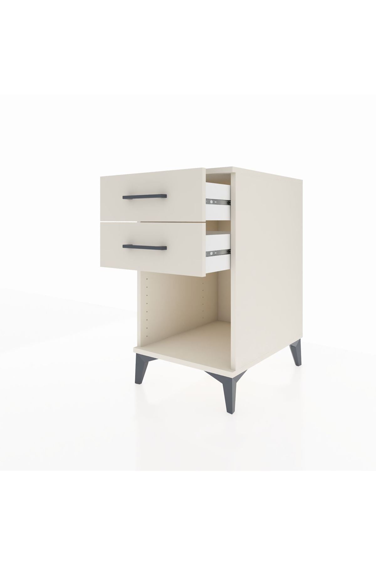 Kronos Komodin 2 Çekmeceli 44x59x80 Aytaşı-Aytaşı