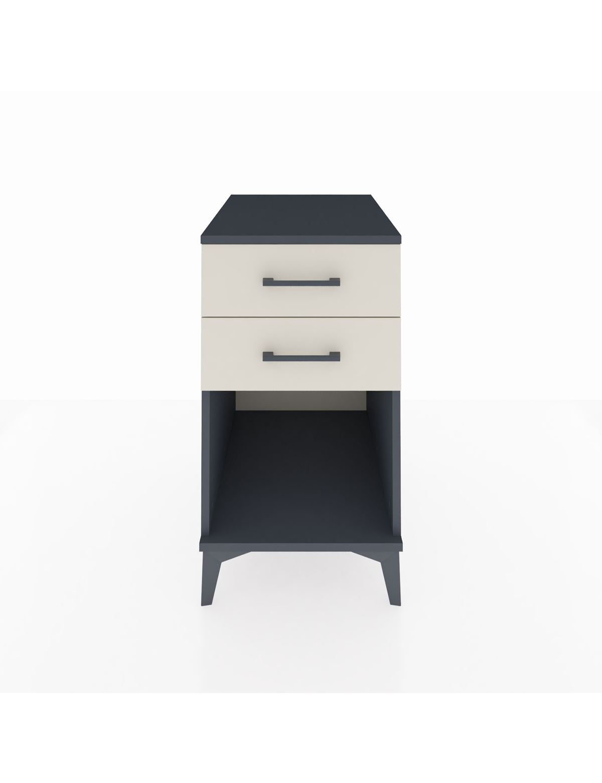 Kronos Komodin 2 Çekmeceli 44x59x80 Antrasit-Aytaşı