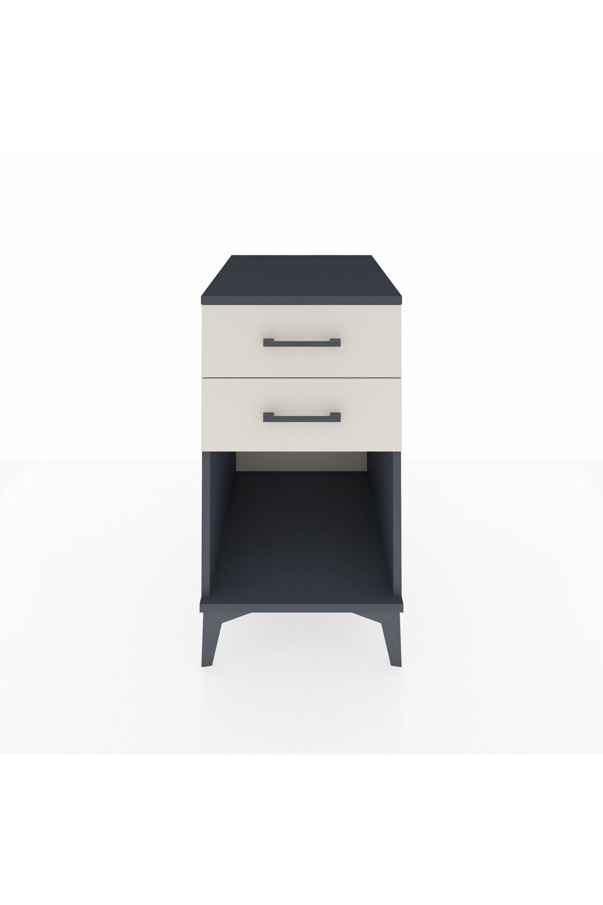 Kronos Komodin 2 Çekmeceli 44x59x80 Antrasit-Aytaşı