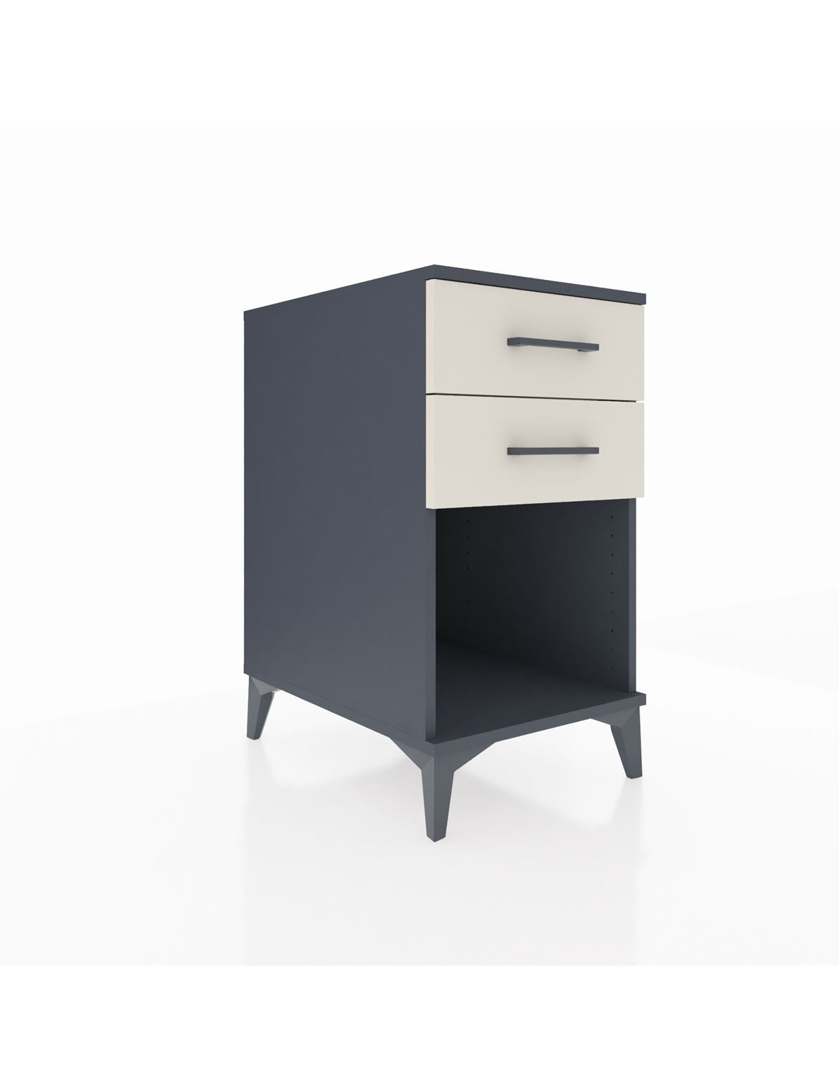 Kronos Komodin 2 Çekmeceli 44x59x80 Antrasit-Aytaşı