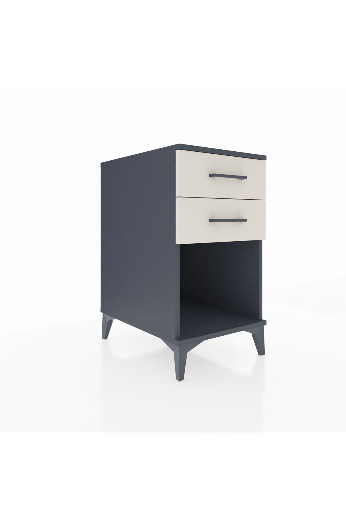 Kronos Komodin 2 Çekmeceli 44x59x80 Antrasit-Aytaşı