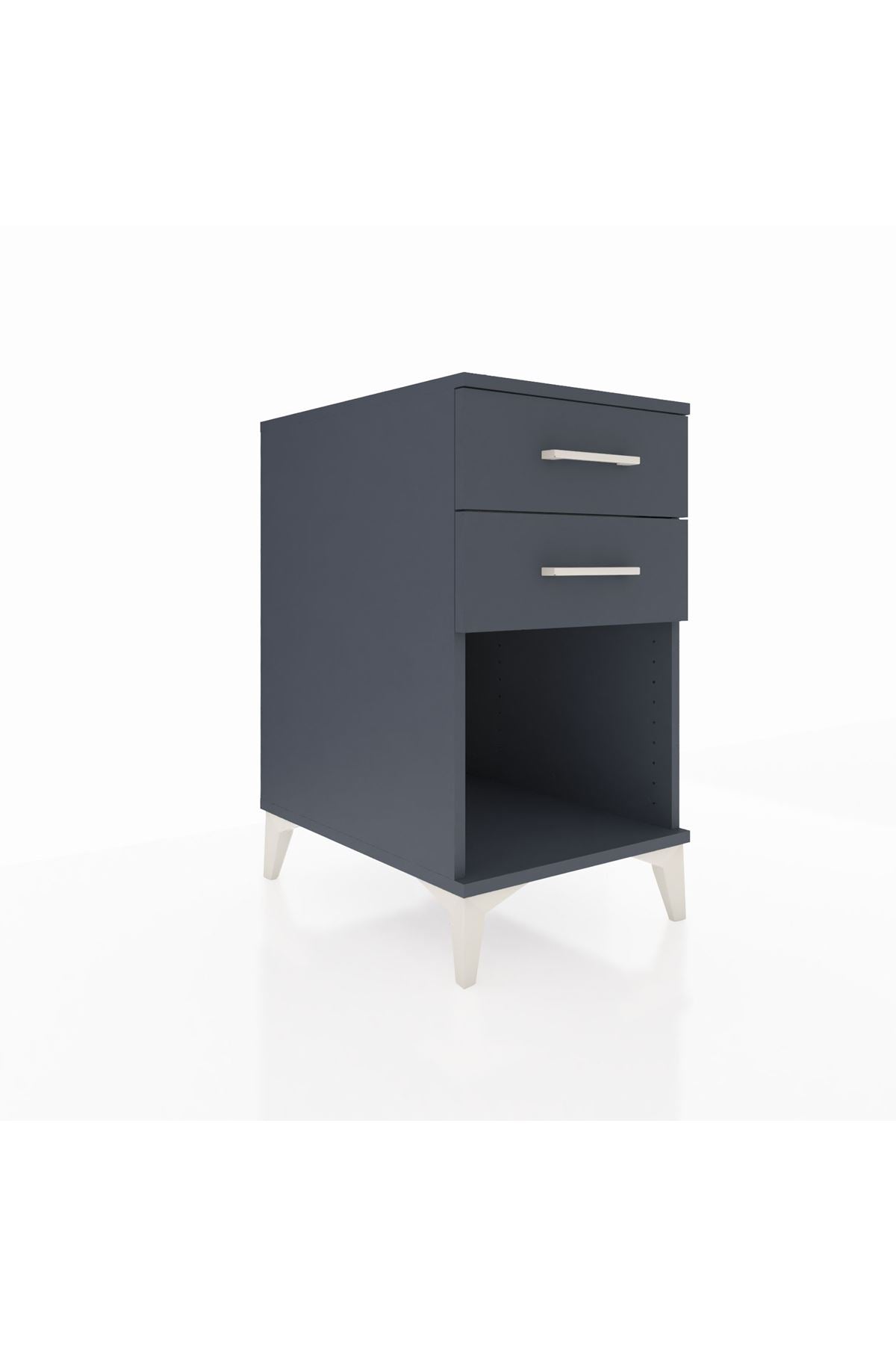 Kronos Komodin 2 Çekmeceli 44x59x80 Antrasit-Antrasit