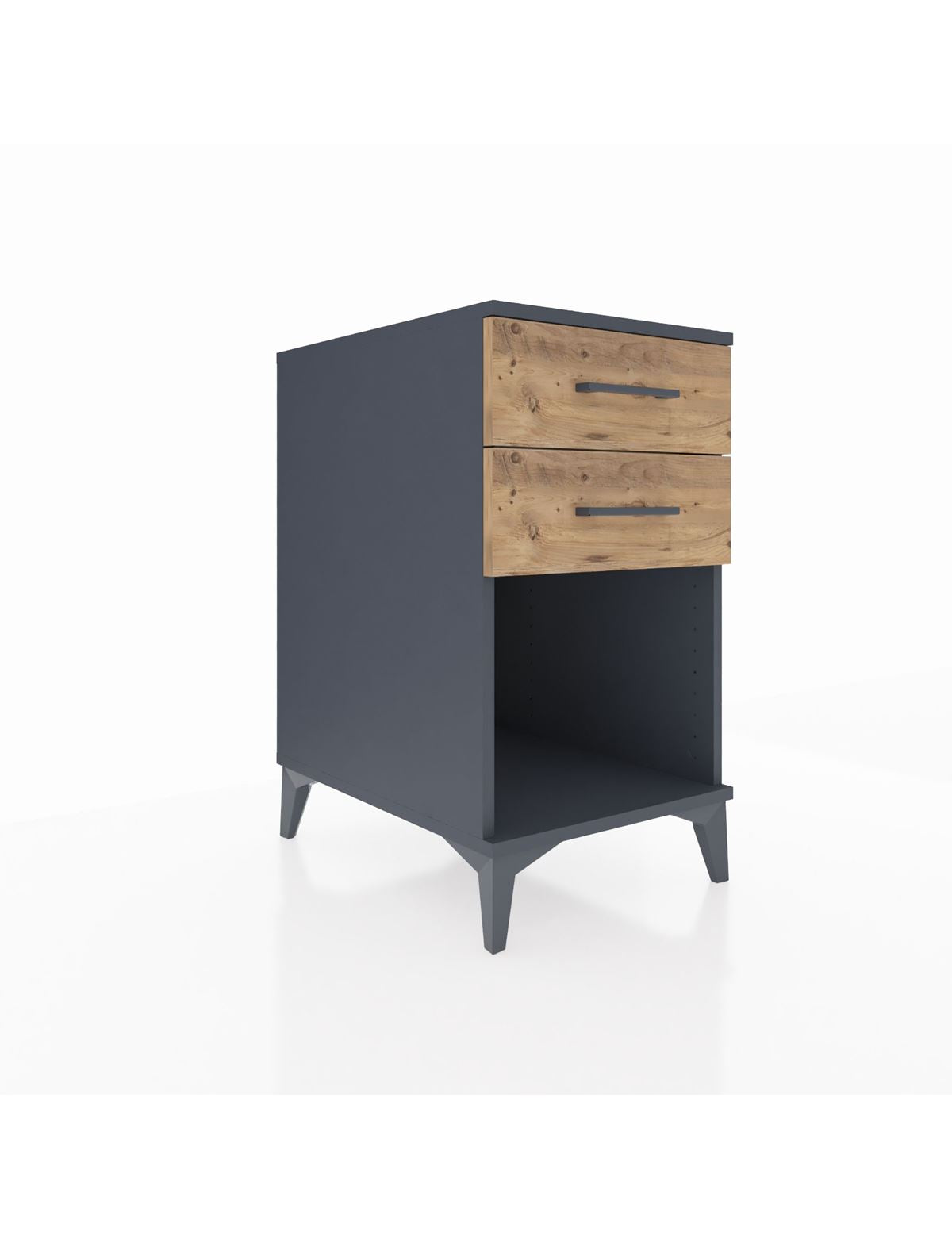 Kronos Komodin 2 Çekmeceli 44x59x80 Antrasit-Çam