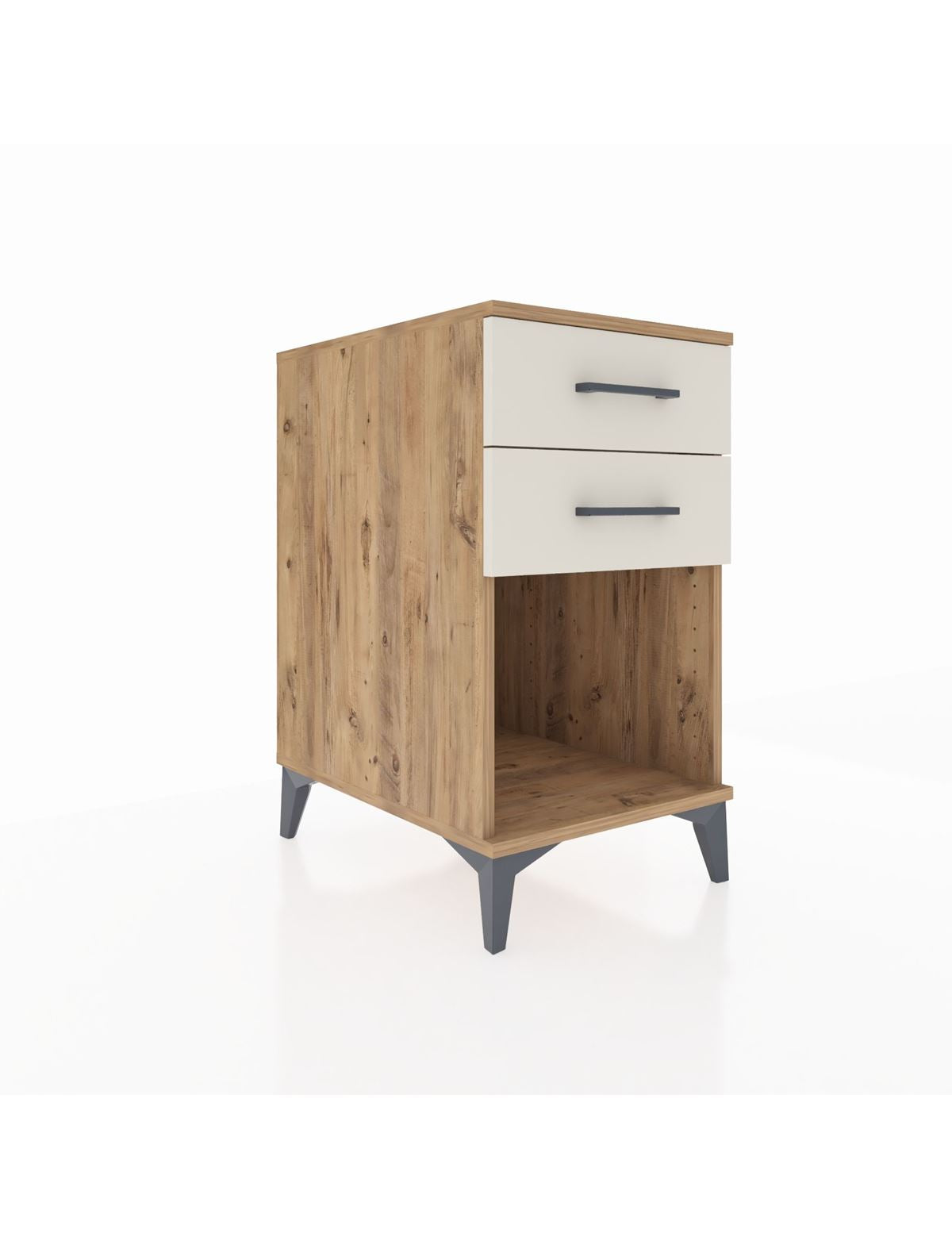 Kronos Komodin 2 Çekmeceli 44x59x80 Çam-Aytaşı