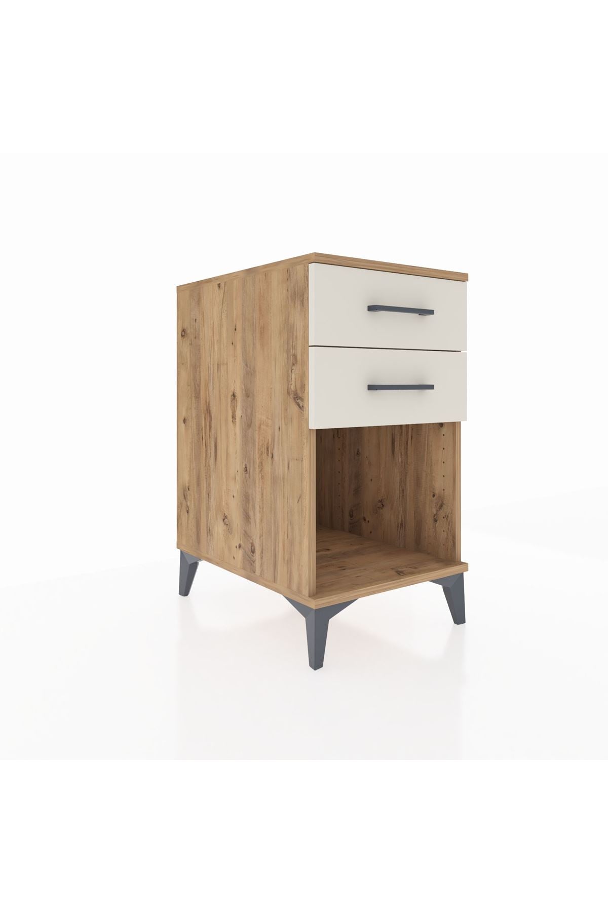 Kronos Komodin 2 Çekmeceli 44x59x80 Çam-Aytaşı