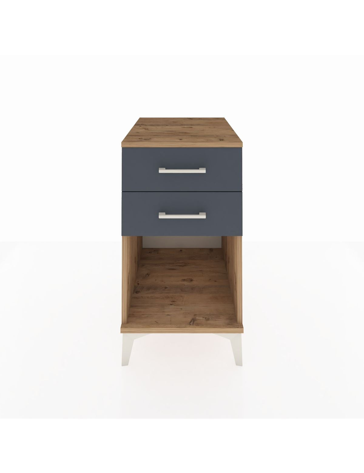 Kronos Komodin 2 Çekmeceli 44x59x80 Çam-Antrasit