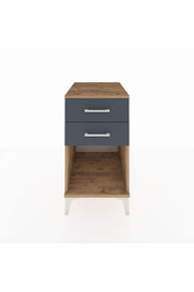 Kronos Komodin 2 Çekmeceli 44x59x80 Çam-Antrasit