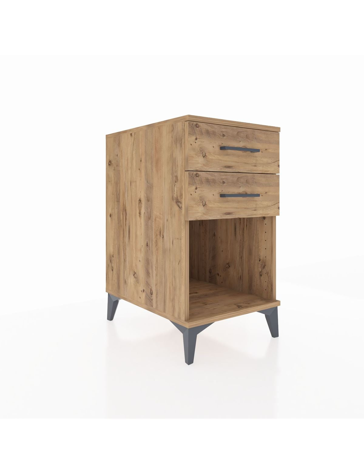 Kronos Komodin 2 Çekmeceli 44x59x80 Çam-Çam