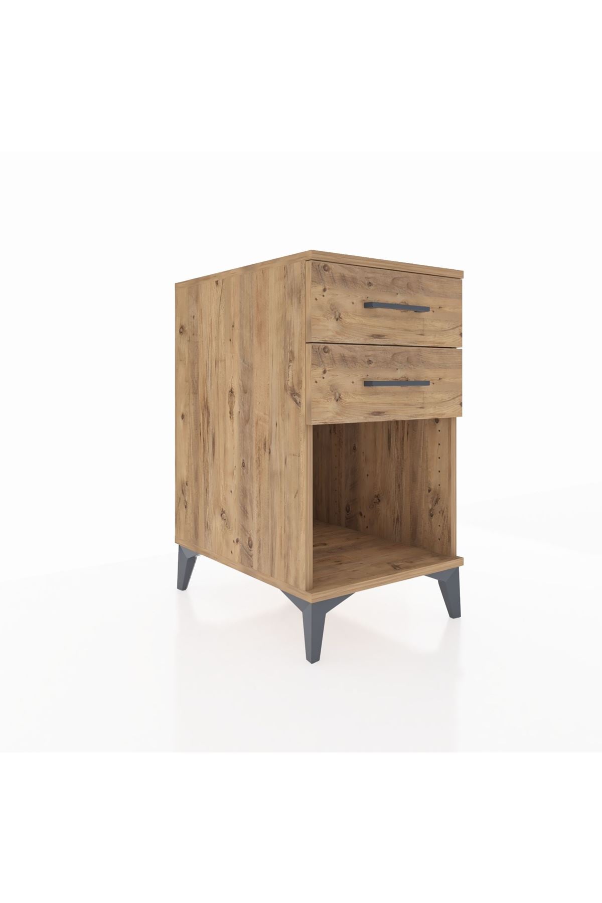 Kronos Komodin 2 Çekmeceli 44x59x80 Çam-Çam