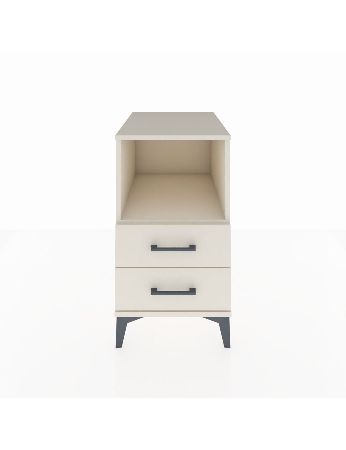 Kronos Komodin Tek Raflı 2 Çekmeceli 44x59x80 Aytaşı-Aytaşı