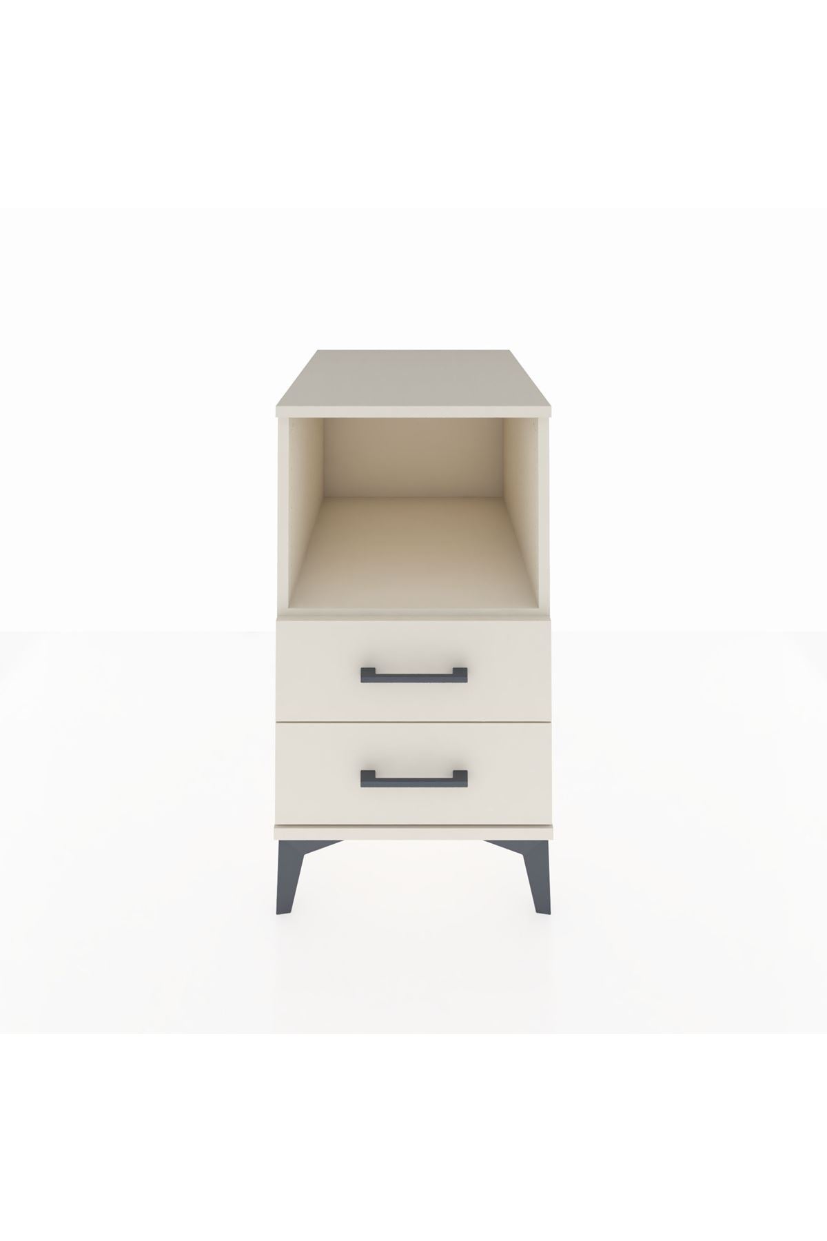 Kronos Komodin Tek Raflı 2 Çekmeceli 44x59x80 Aytaşı-Aytaşı