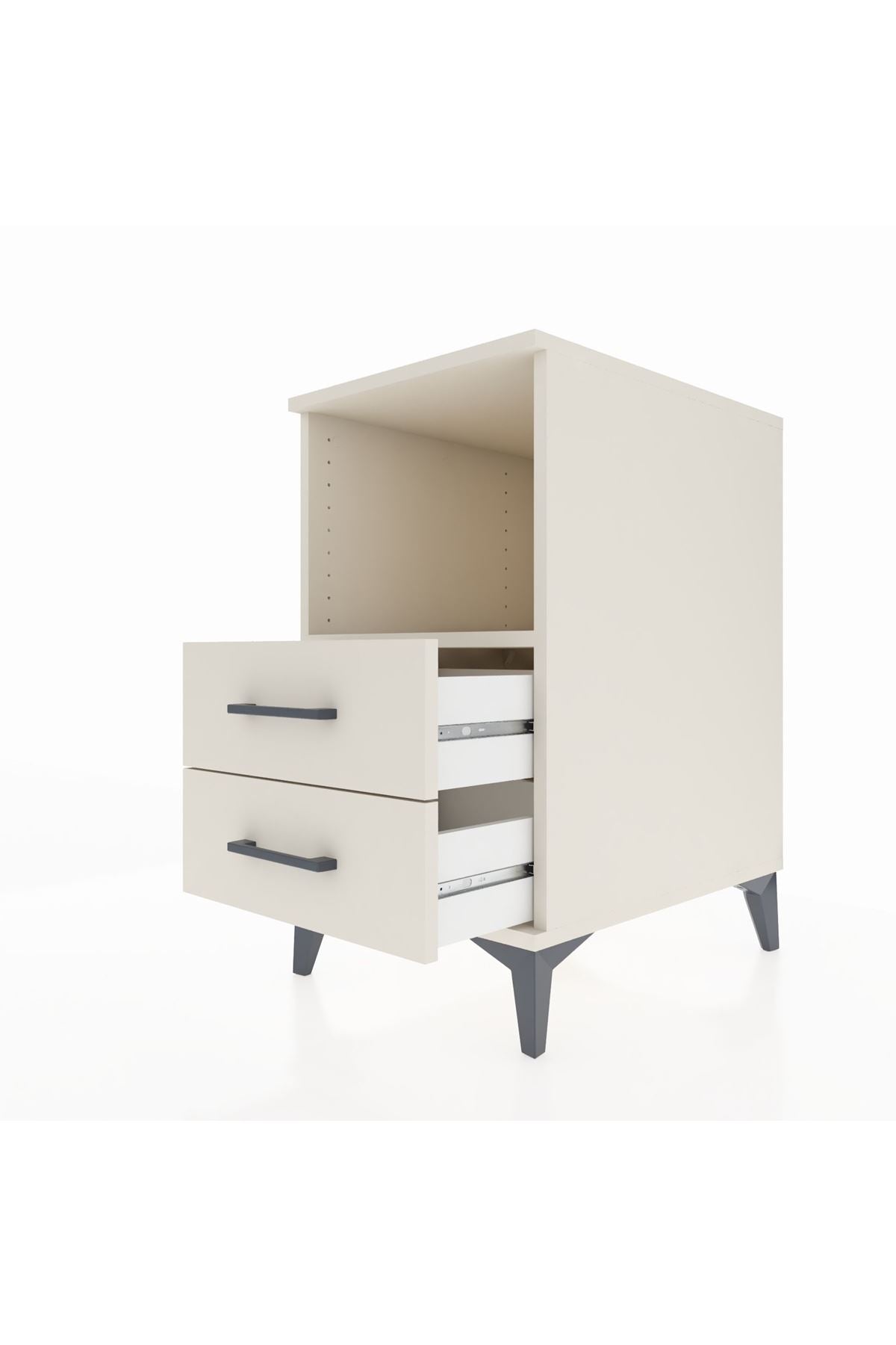 Kronos Komodin Tek Raflı 2 Çekmeceli 44x59x80 Aytaşı-Aytaşı