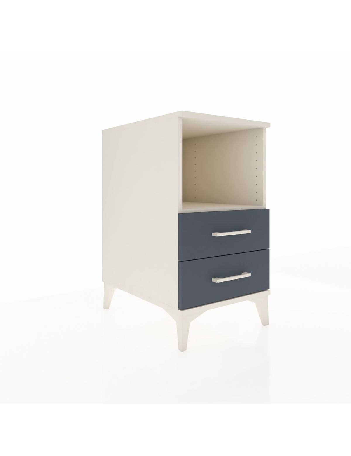 Kronos Komodin Tek Raflı 2 Çekmeceli 44x59x80 Aytaşı-Antrasit