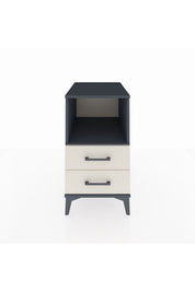 Kronos Komodin Tek Raflı 2 Çekmeceli 44x59x80 Antrasit-Aytaşı