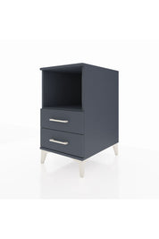 Kronos Komodin Tek Raflı 2 Çekmeceli 44x59x80 Antrasit-Antrasit