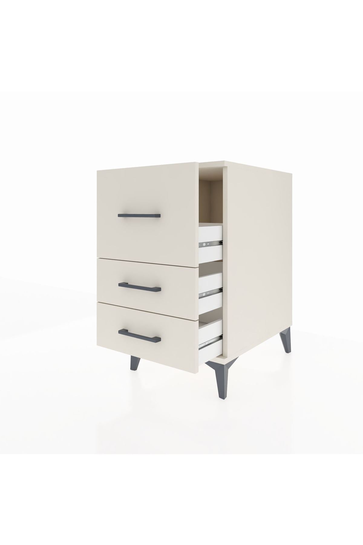 Kronos Komodin 3 Çekmeceli 44x59x80 Aytaşı-Aytaşı