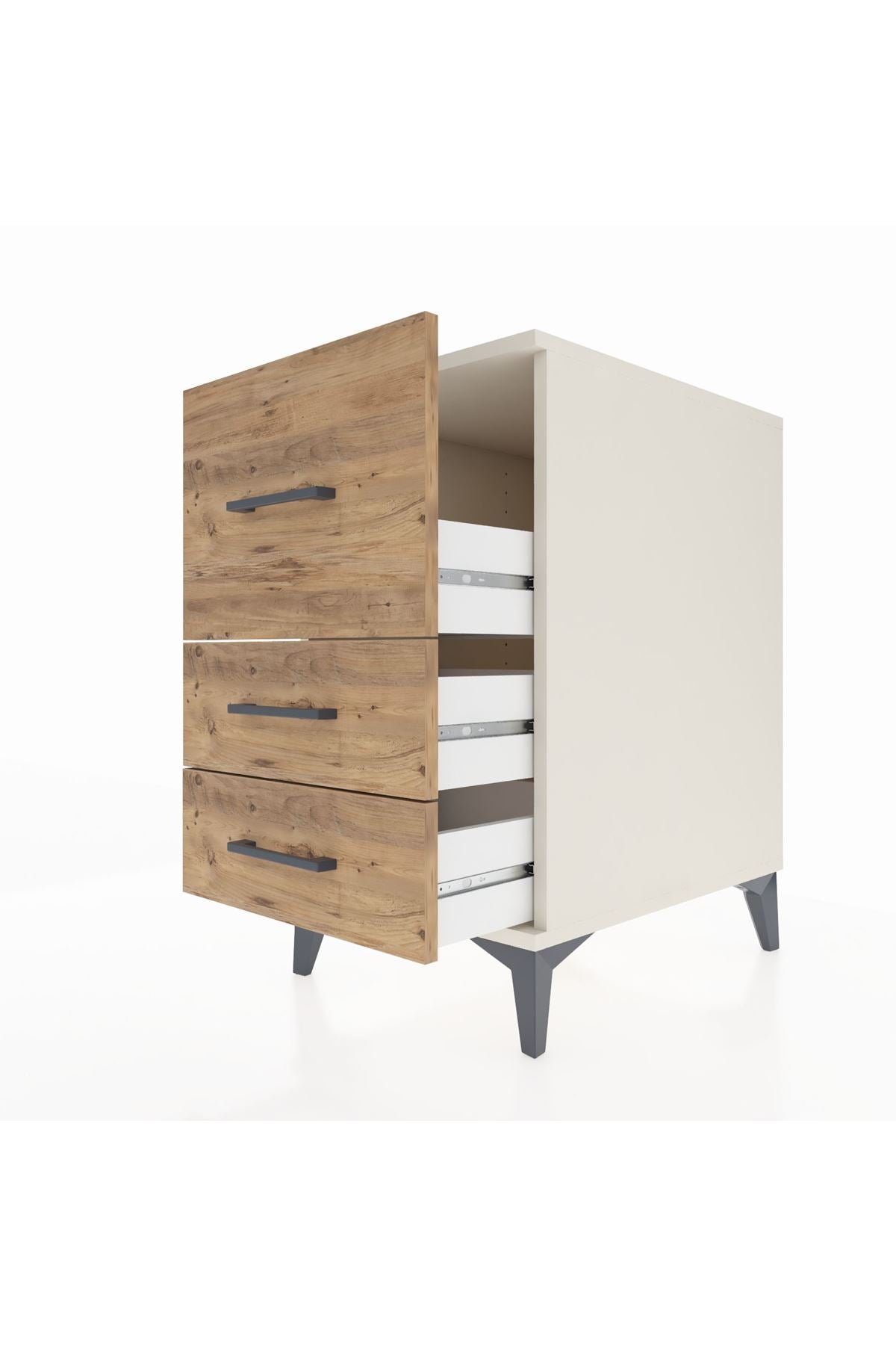 Kronos Komodin 3 Çekmeceli 44x59x80 Aytaşı-Çam