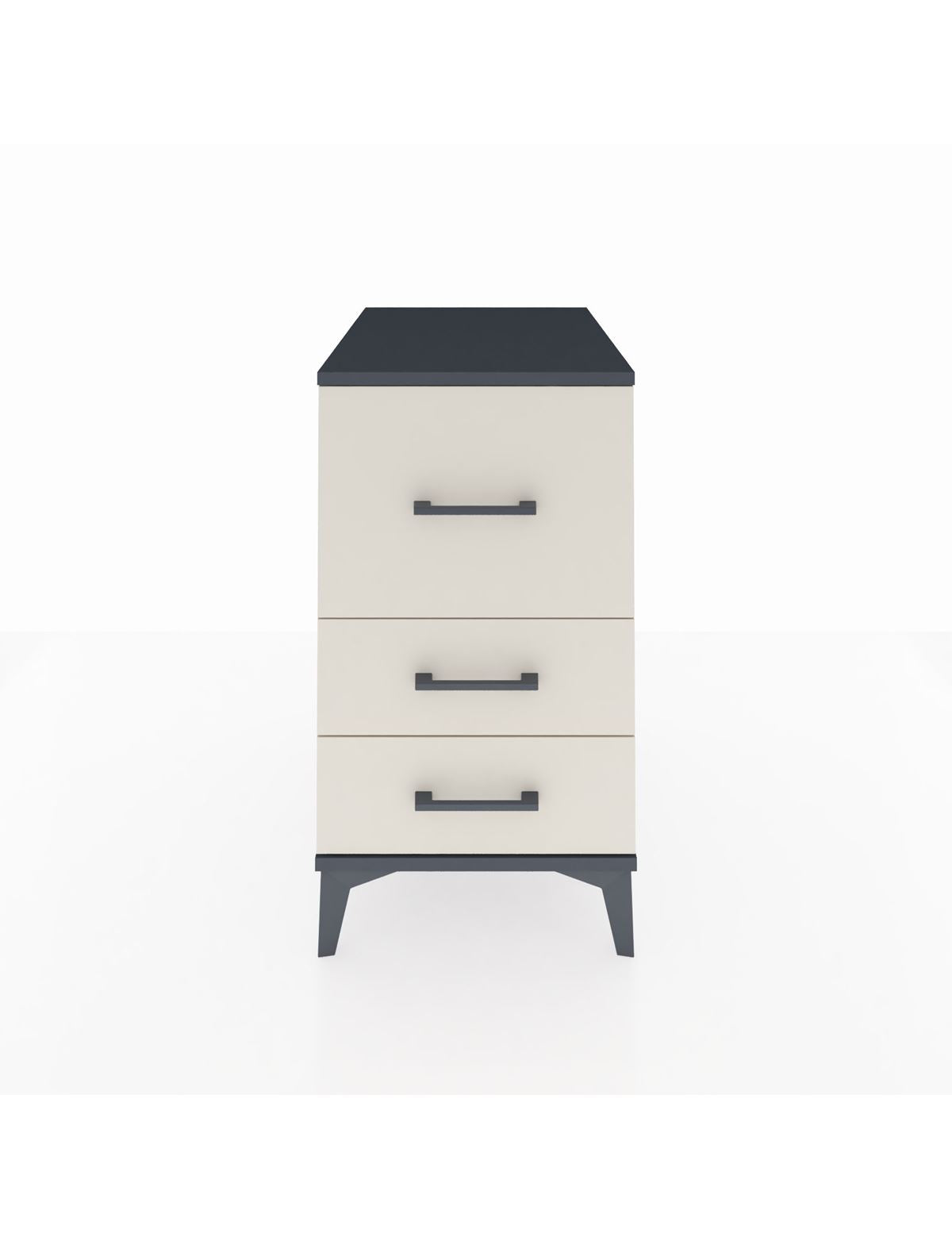 Kronos Komodin 3 Çekmeceli 44x59x80 Antrasit-Aytaşı