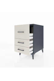 Kronos Komodin 3 Çekmeceli 44x59x80 Antrasit-Aytaşı