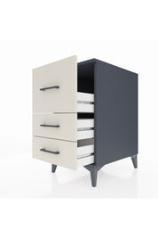 Kronos Komodin 3 Çekmeceli 44x59x80 Antrasit-Aytaşı
