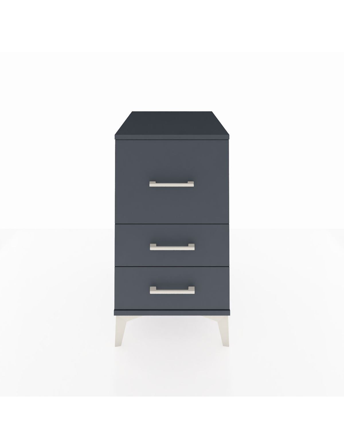 Kronos Komodin 3 Çekmeceli 44x59x80 Antrasit-Antrasit