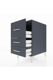 Kronos Komodin 3 Çekmeceli 44x59x80 Antrasit-Antrasit