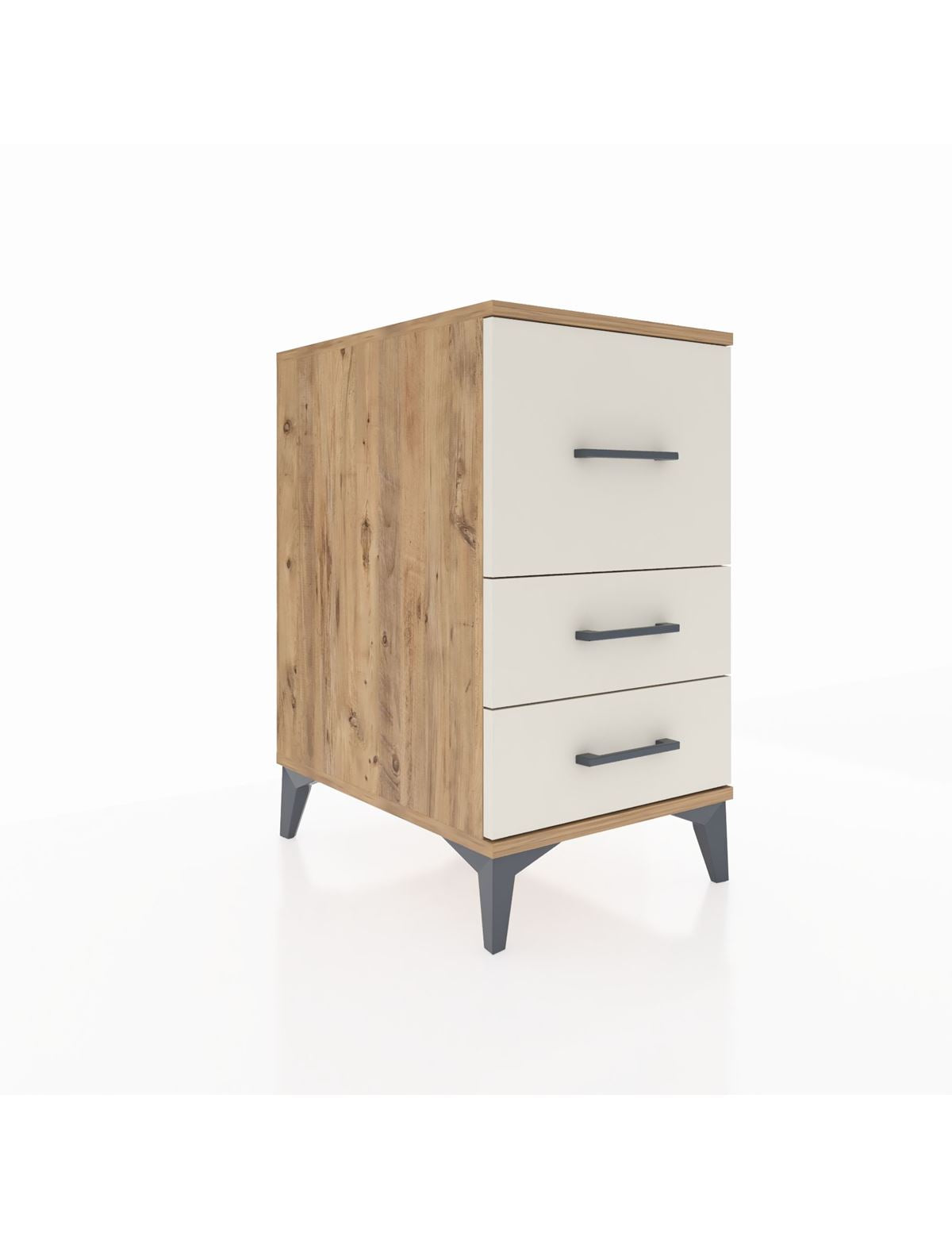 Kronos Komodin 3 Çekmeceli 44x59x80 Çam-Aytaşı