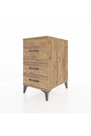 Kronos Komodin 3 Çekmeceli 44x59x80 Çam-Çam