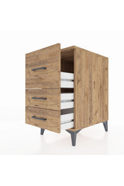 Kronos Komodin 3 Çekmeceli 44x59x80 Çam-Çam