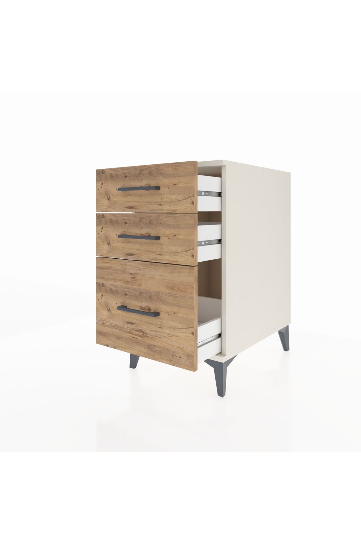 Kronos Komodin 3 Çekmeceli 44x59x80 Aytaşı-Çam