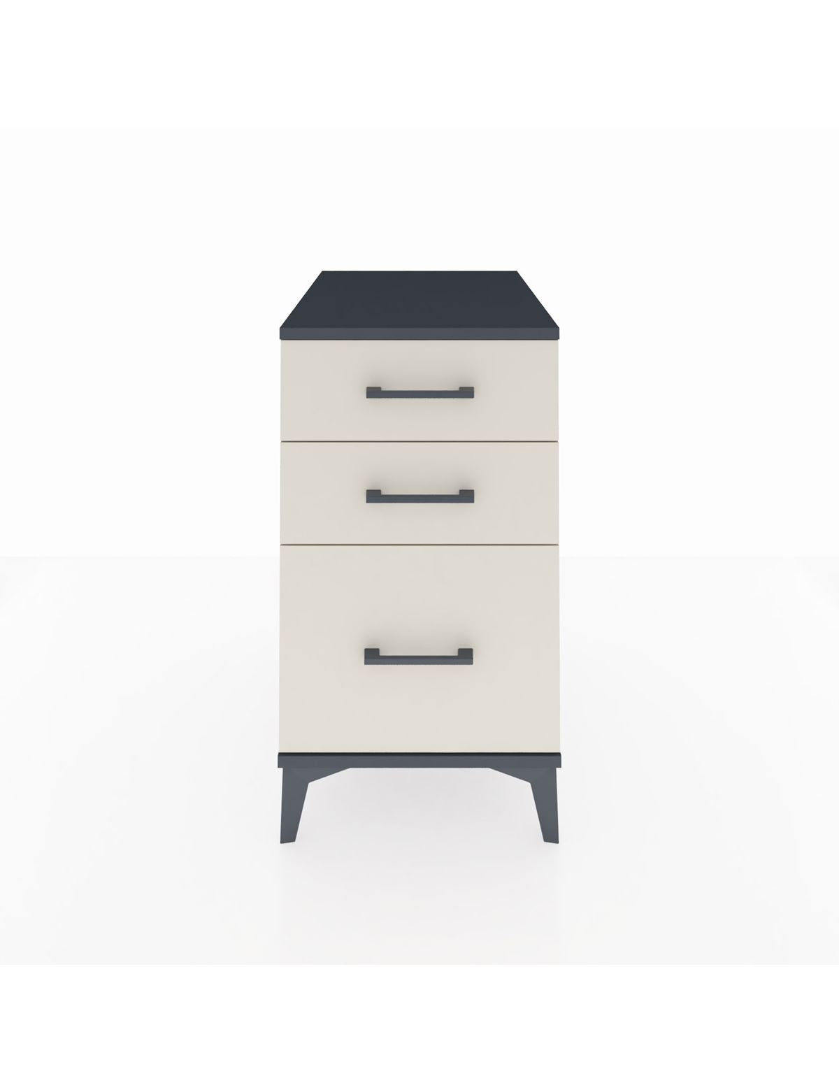 Kronos Komodin 3 Çekmeceli 44x59x80 Antrasit-Aytaşı