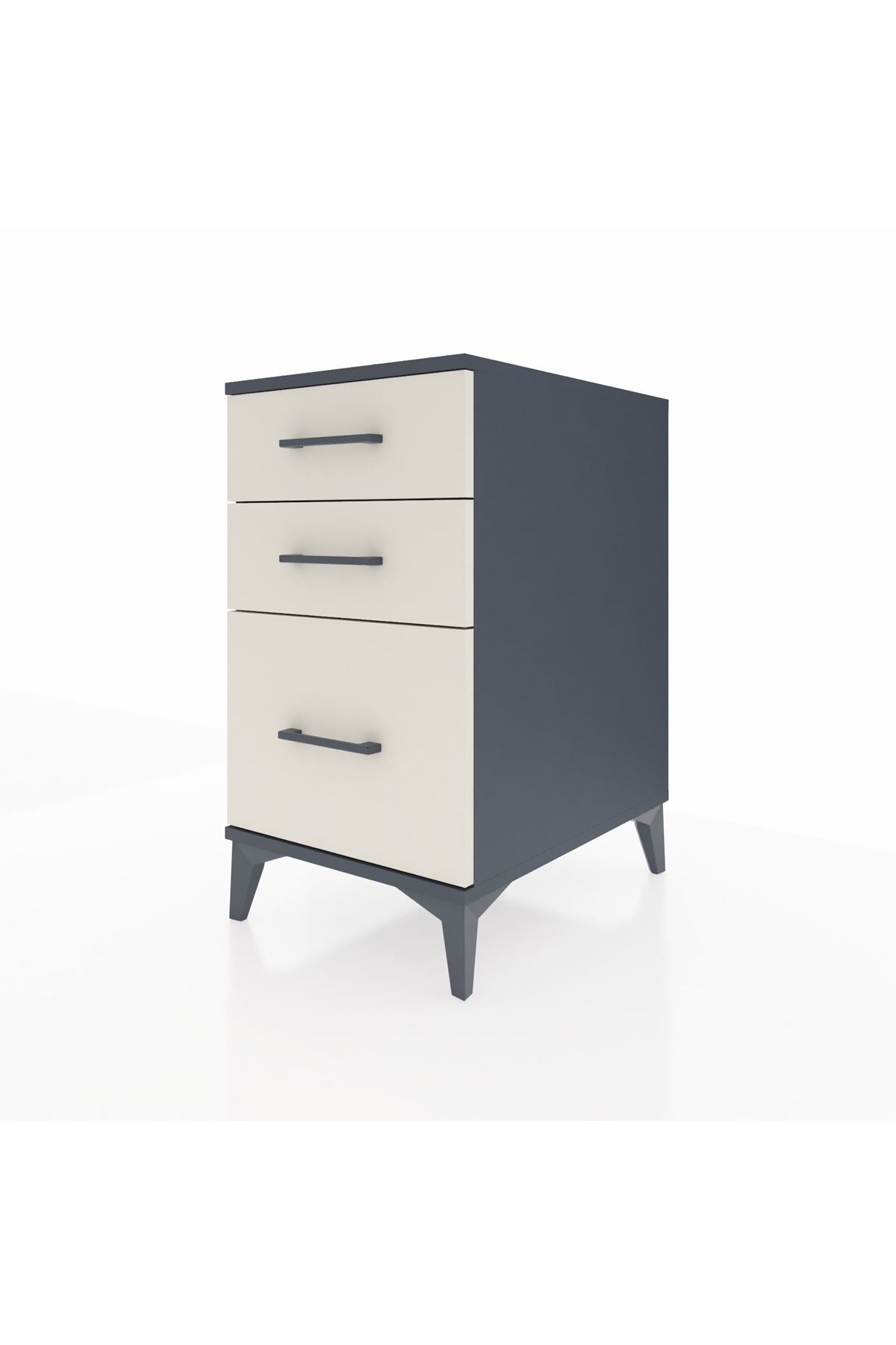 Kronos Komodin 3 Çekmeceli 44x59x80 Antrasit-Aytaşı
