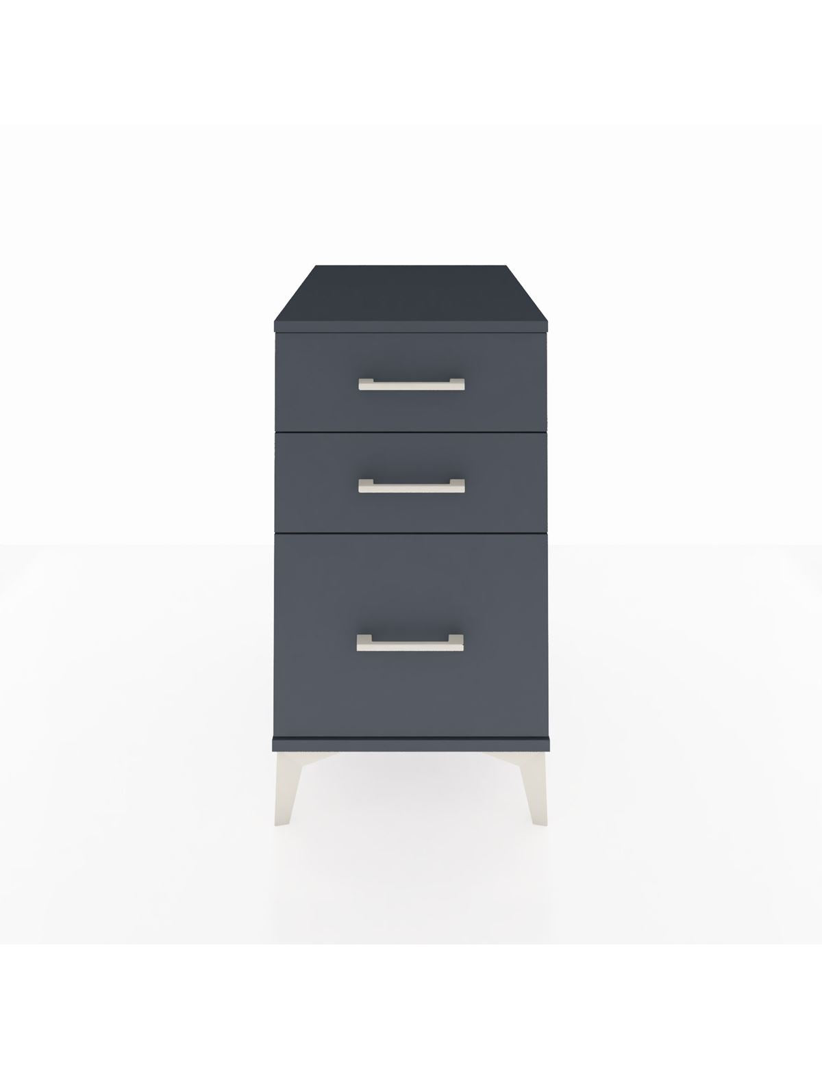 Kronos Komodin 3 Çekmeceli 44x59x80 Antrasit-Antrasit