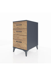 Kronos Komodin 3 Çekmeceli 44x59x80 Antrasit-Çam
