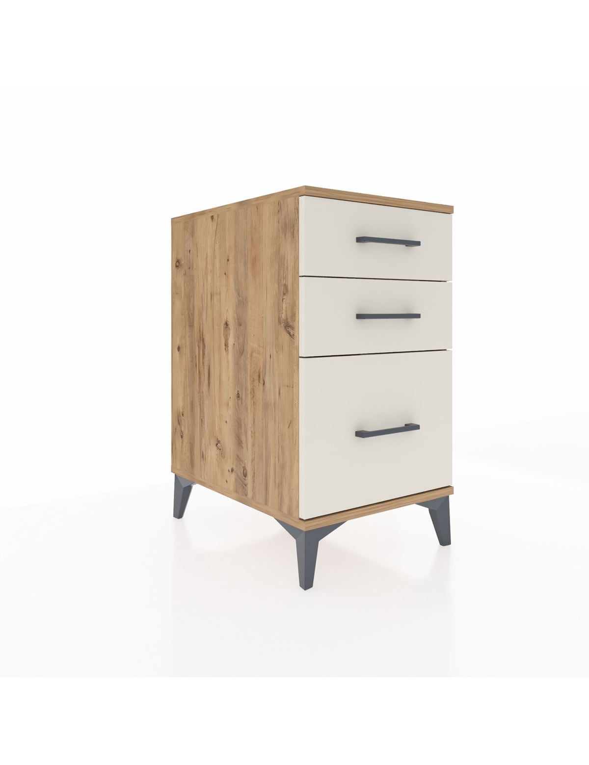 Kronos Komodin 3 Çekmeceli 44x59x80 Çam-Aytaşı