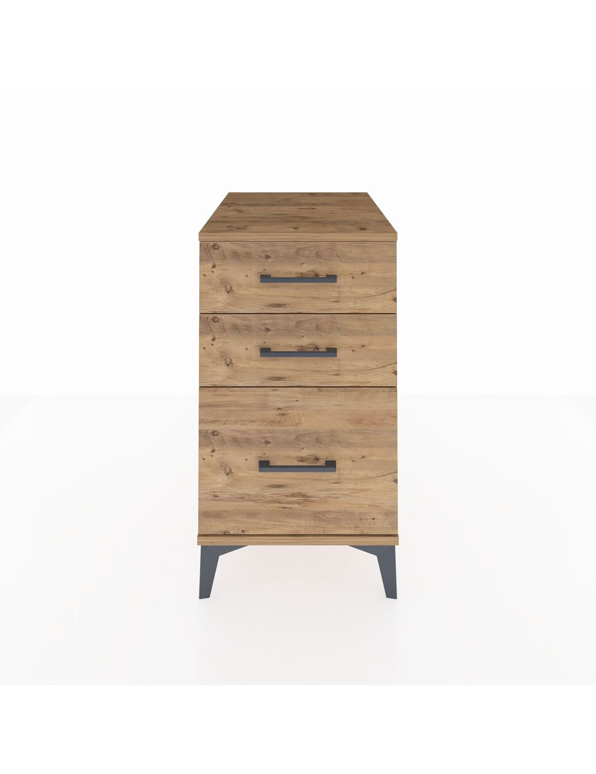 Kronos Komodin 3 Çekmeceli 44x59x80 Çam-Çam