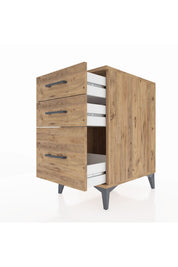 Kronos Komodin 3 Çekmeceli 44x59x80 Çam-Çam