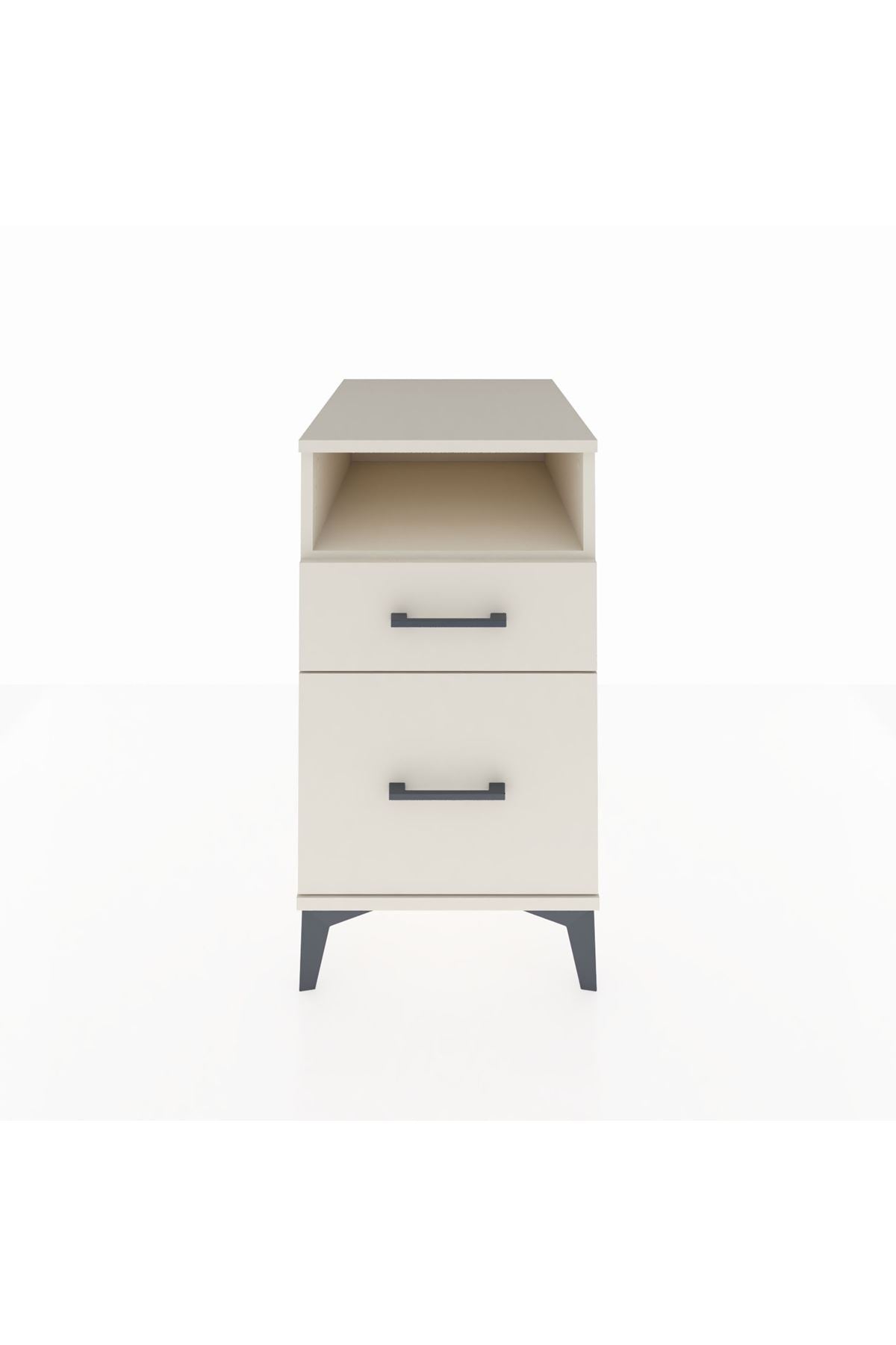 Kronos Komodin Tek Raflı 2 Çekmeceli 44x59x80 Aytaşı-Aytaşı