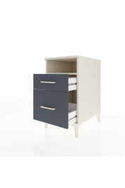 Kronos Komodin Tek Raflı 2 Çekmeceli 44x59x80 Aytaşı-Antrasit